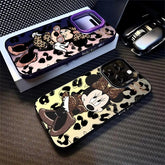 Disney Leopard Mickey Minnie Phone Case for iPhone
